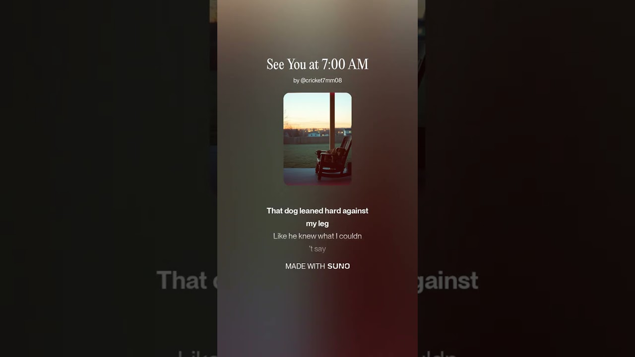 See You at 7 00 AM