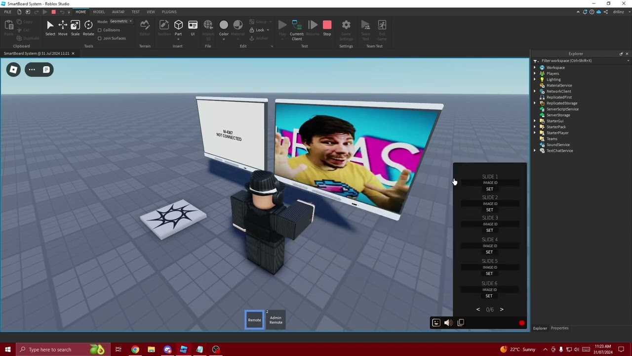Advanced Roblox Smart Board System