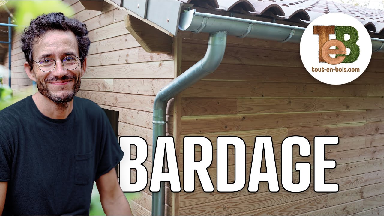 Construction d'un atelier de menuiserie : Le bardage en Douglas  - EP 06