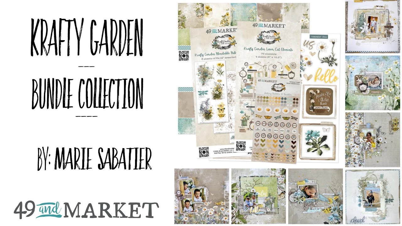 Krafty Garden Bundle Collection - Marie Sabatier - Seven Layouts