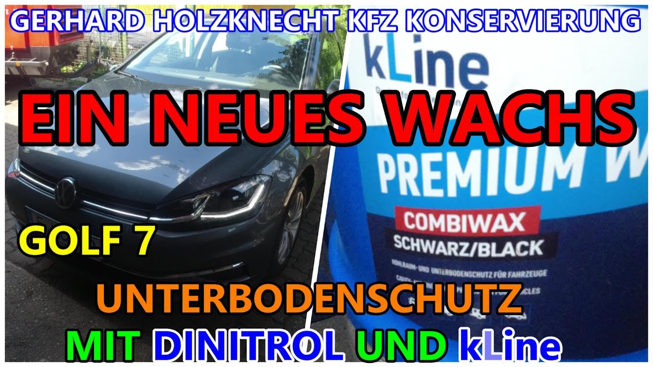 Toyota Hilux mit neuem KLine Combiwachs Schwarz und Golf7 mit Dinitrol Metallic