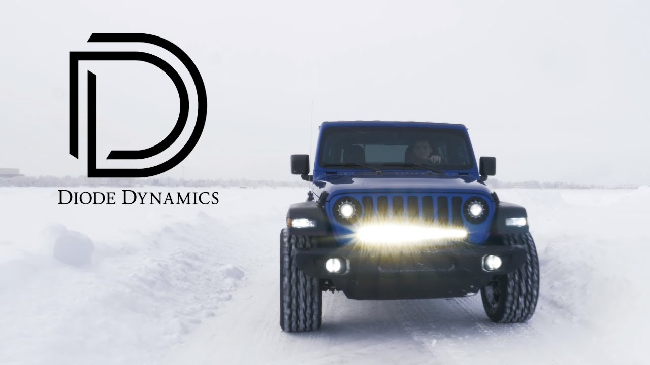 Diode Dynamics LED Light Bar for 2018+ Jeep Wrangler JL - Stage Series Bumper Mount