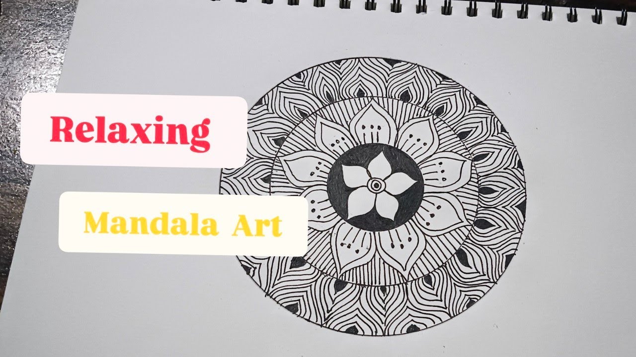 Beautiful Mandala Art | Calm & Satisfying Drawing