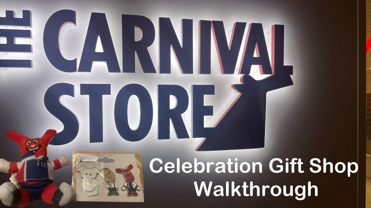 Carnival Celebration - complete cruise ship gift shop walkthrough with prices (January 2023)