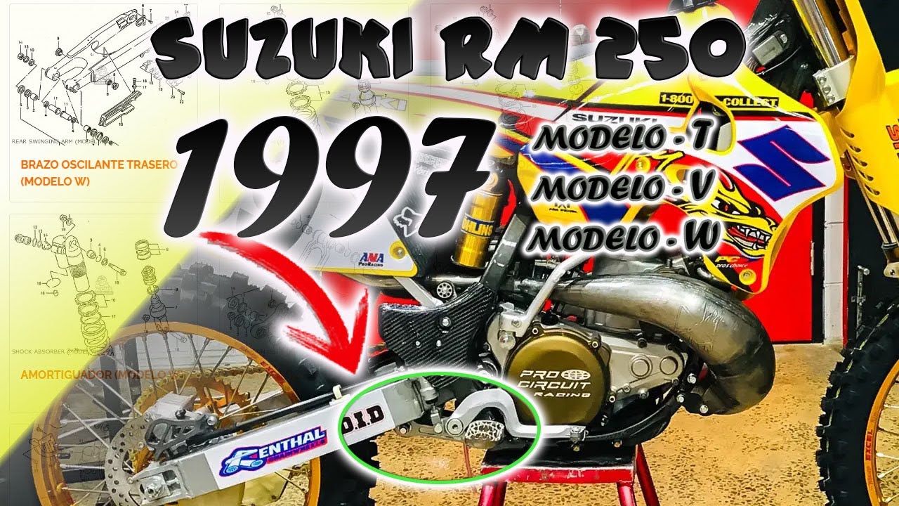 SUZUKI RM 250 1997 información REPUESTOS y diferentes REFERENCIAS😬