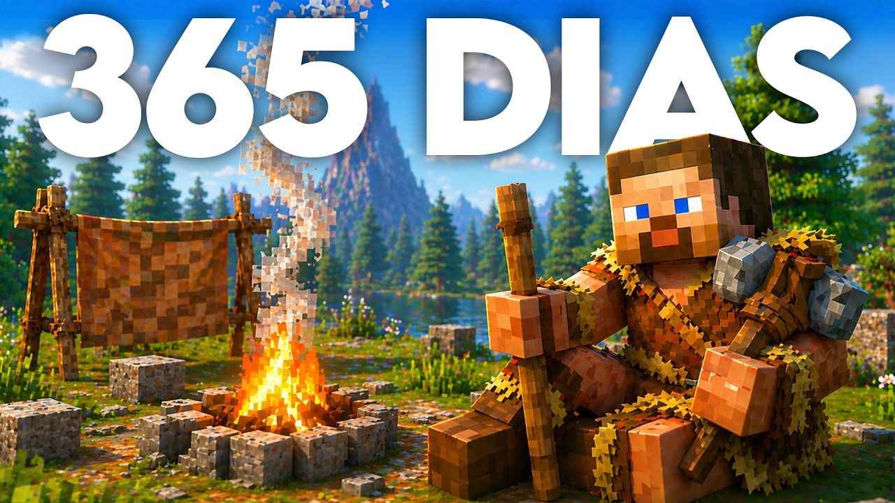 Sobreviv&iacute; un A&Ntilde;O en el Minecraft M&aacute;s Realista