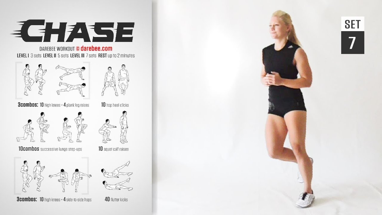 Chase Workout by DAREBEE [ FULL ] [ CARDIO ] [ 30 Minutes ]