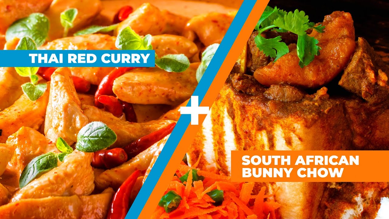 MIXPLATE: RED CURRY BUNNY CHOW