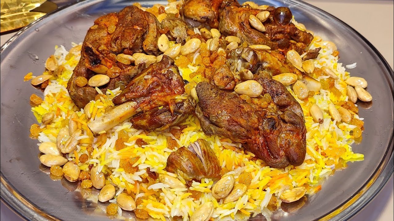 مندي اللحم الفاخر بطريقة سهلة مبسطة وطعم رااائع مع أطيب صوص دقوس 👌🏻😍