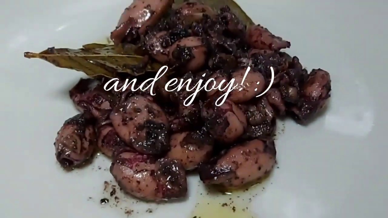 Baby Squid in Olive OIl