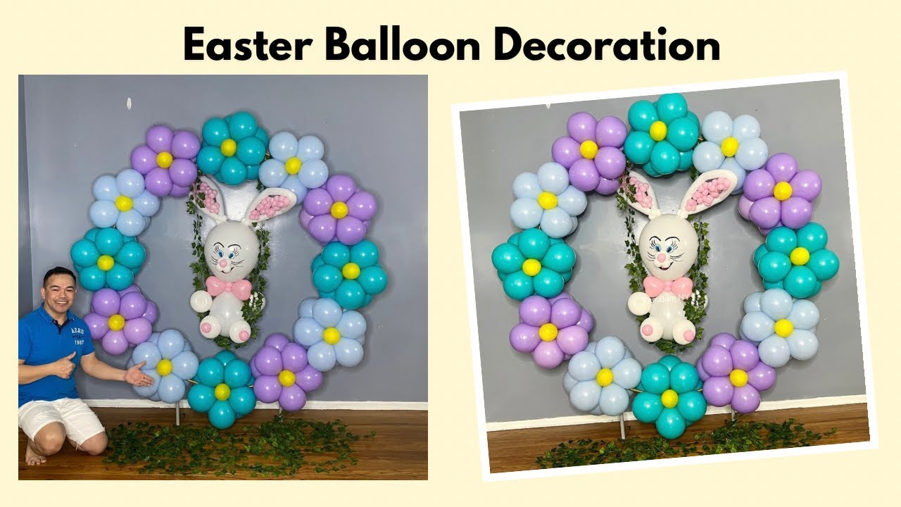 Easter Balloon Decor   (Balloon Ideas for Spring)