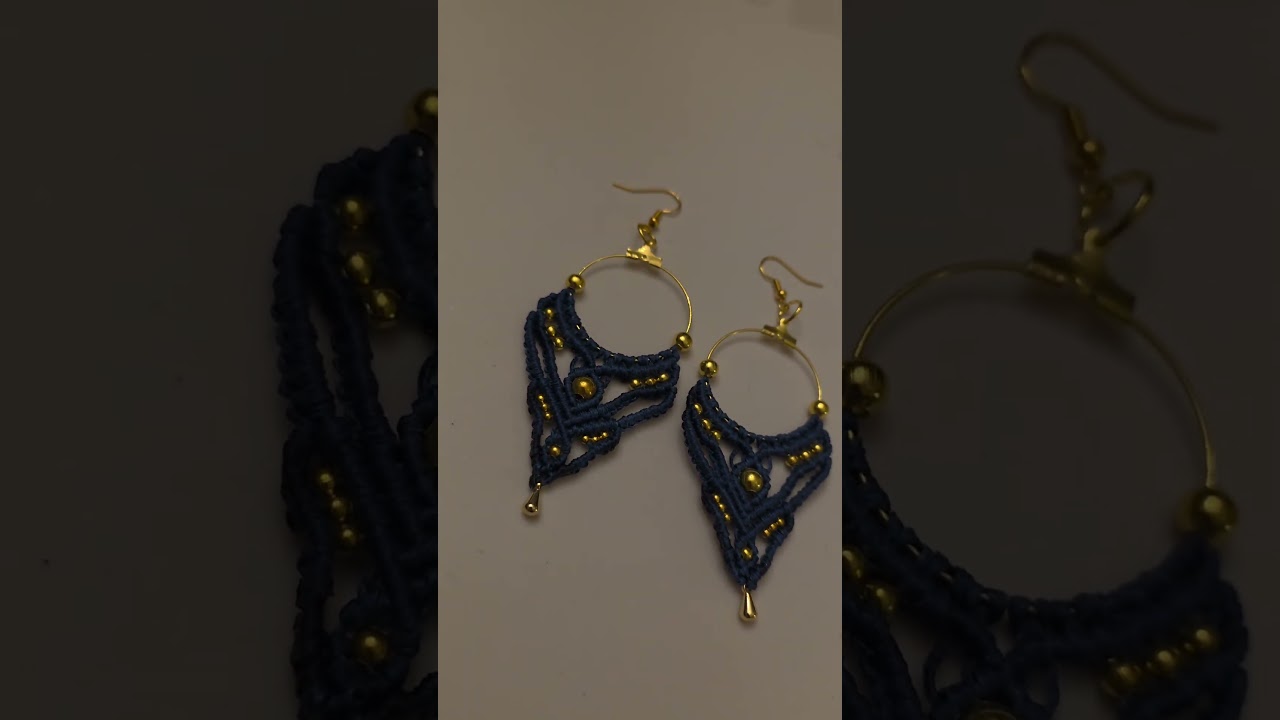 Celestial macramé earrings ⭐