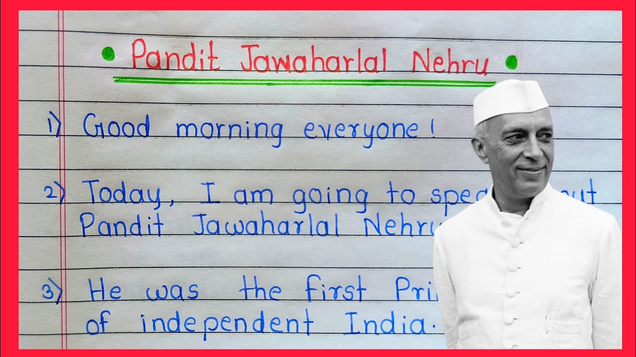 Pandit Jawaharlal Nehru speech 2025