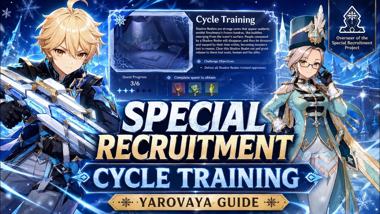 Special Recruitment Project 3/6 | Cycle Training Guide | Yarovaya | Genshin Impact | 7.0 | Snezhnaya