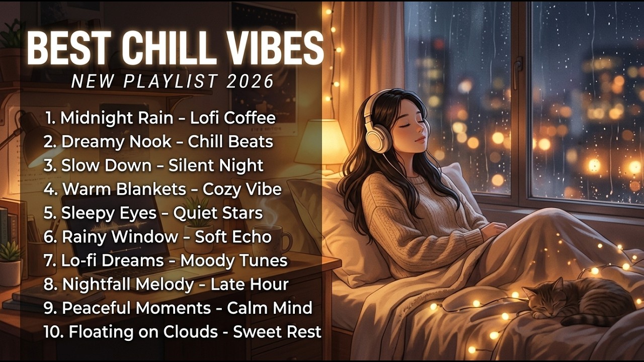 Ultimate Chill Vibes Mix 🌙 | Study, Relax, Sleep | Calm & Relaxing Music ✨