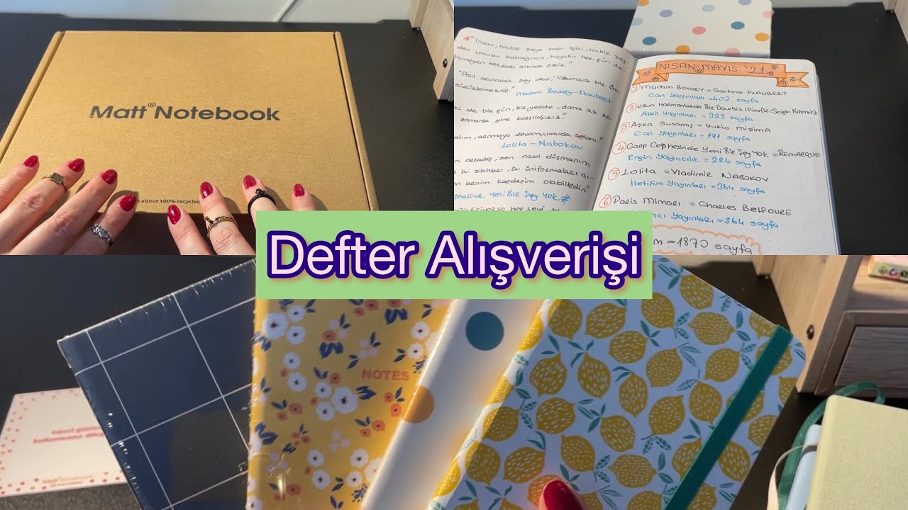 Matt Notebook Defter Alışverişi”22 // # kırtasiye #defter #alışveriş #kutuaçılımı #boxing