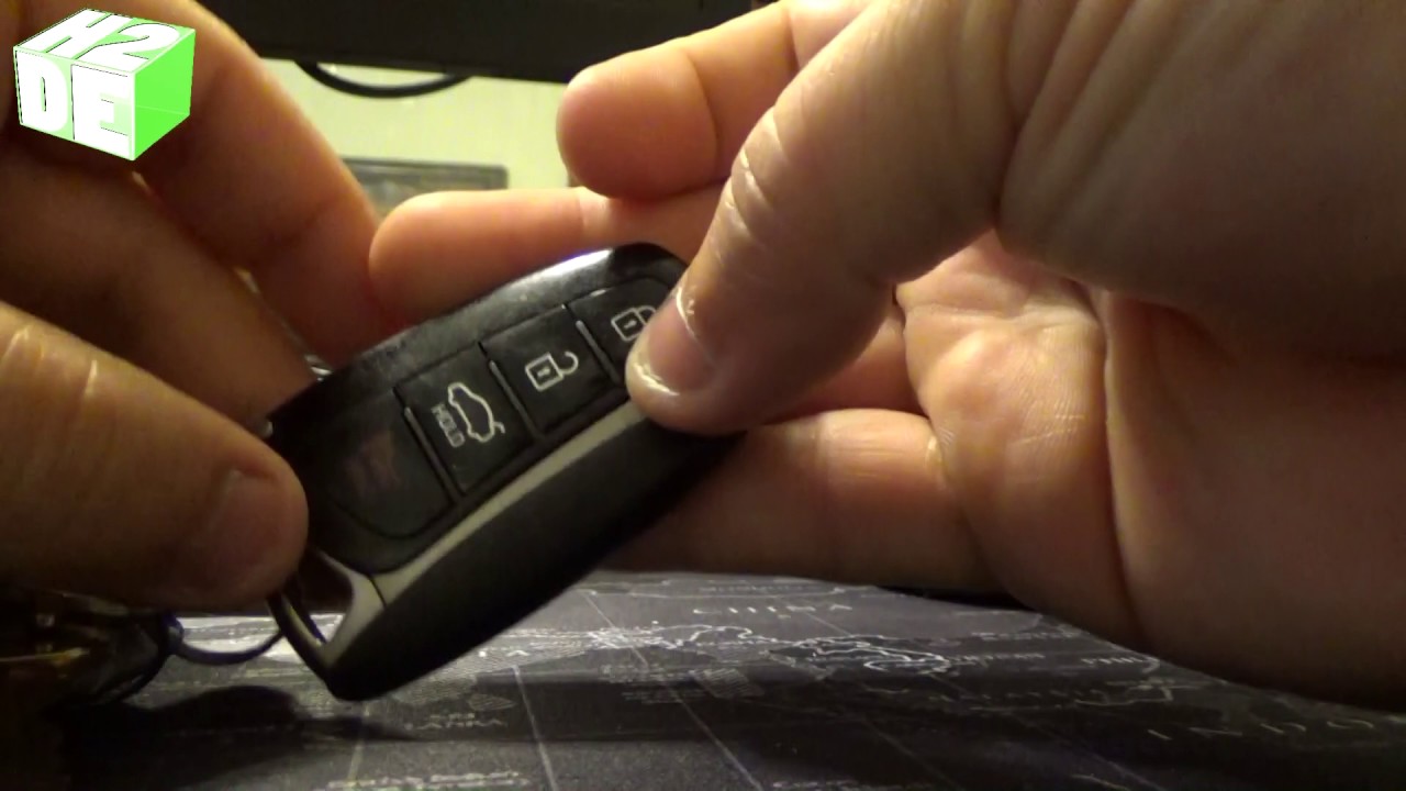 TUTORIAL - How To Replace Battery in Hyundai Key fob Genesis Sonata Equus Elantra Santa Fe