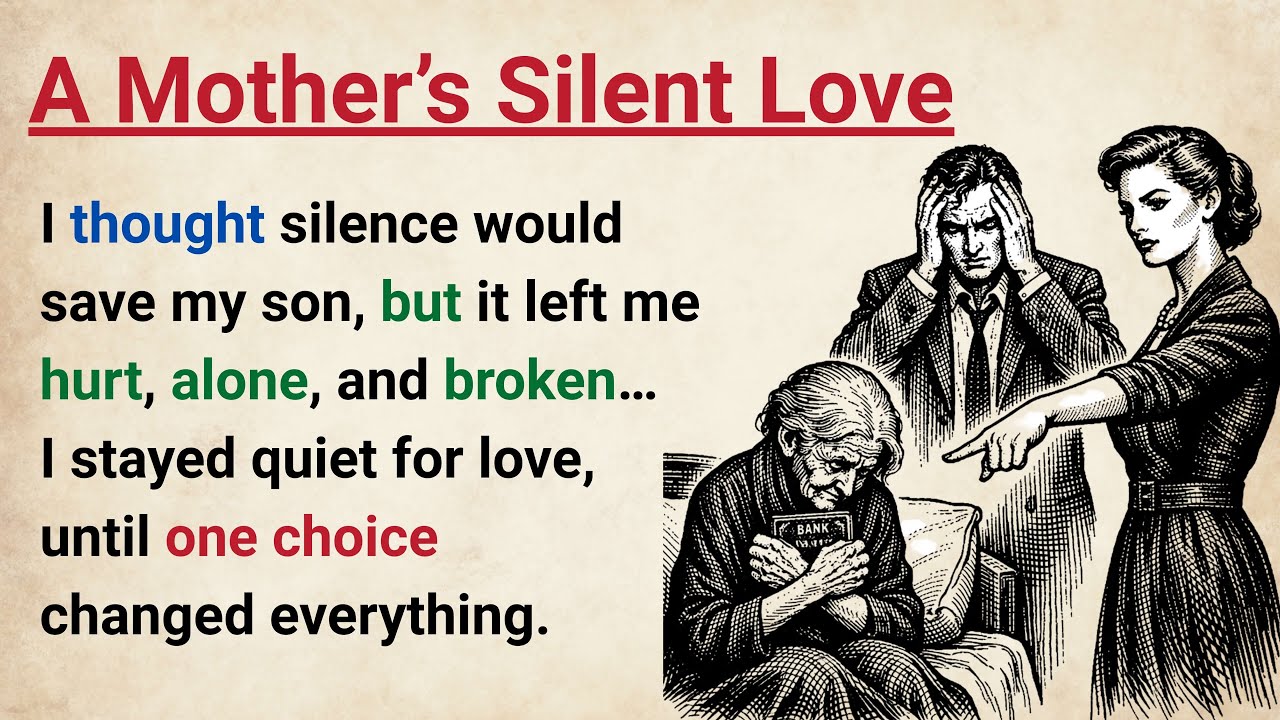 Learn English With Story 🔥 A Mother’s Silent Love | Level 3 English Listening & Speaking Practice