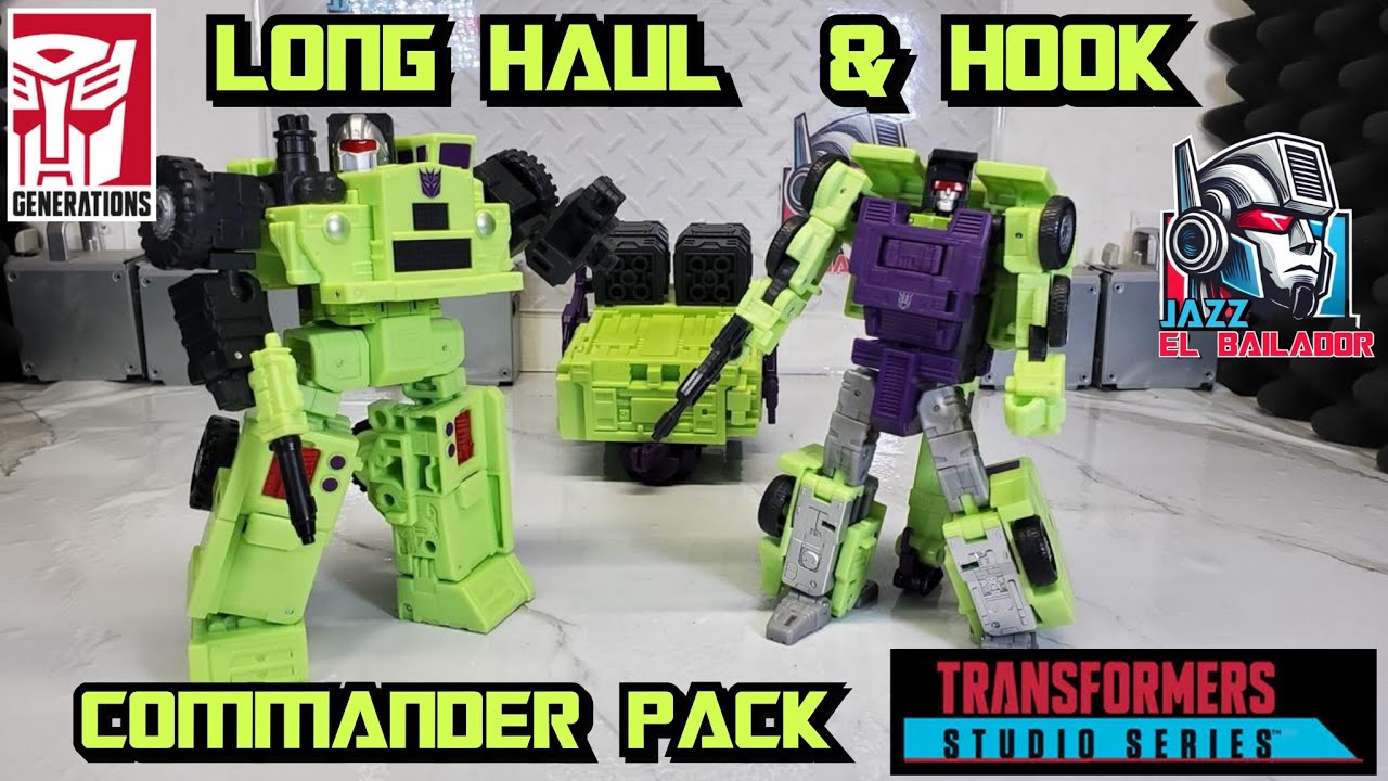 🤖 Duo Constructicons: LONG HAUL & HOOK Commander pack Review y Transformación individual Español
