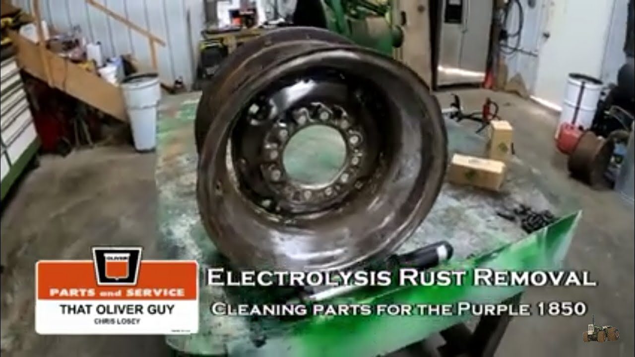 Cleaning rims with Electrolysis
