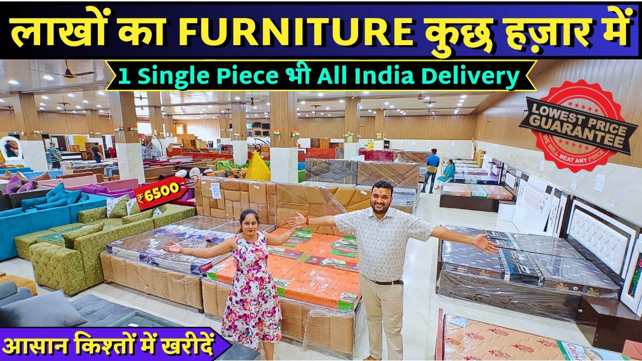 Sofa Bed Chairs Dining Table Almirah & Electronic Items | Cheapest Furniture Market in Delhi Ncr
