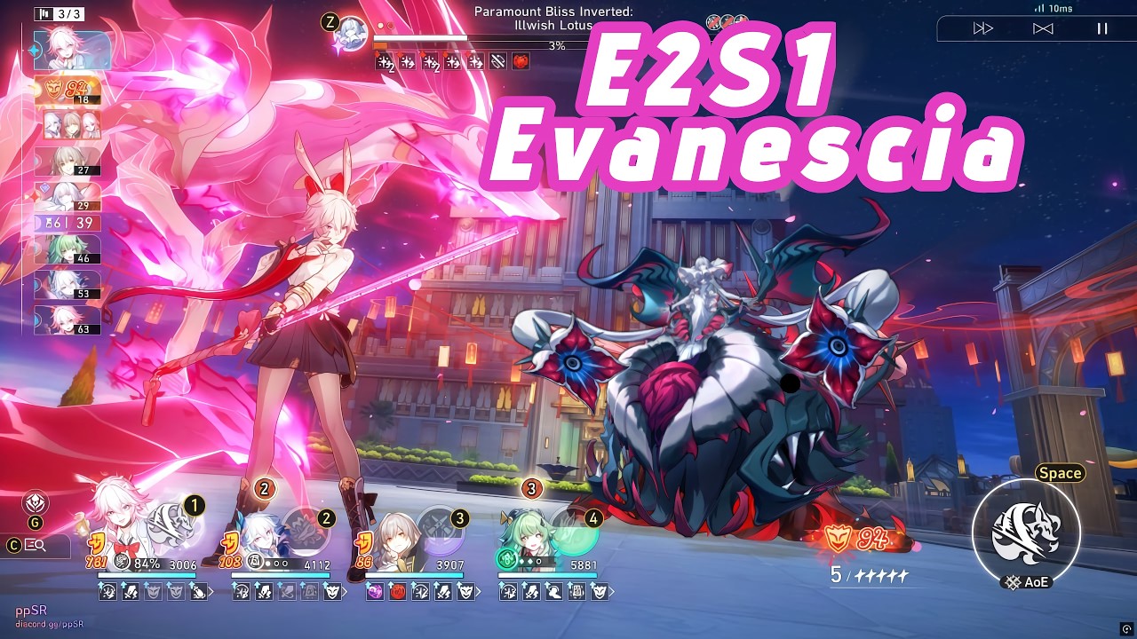 [HSR 4.2 V1] 0 cycle Evanescia E2S1 x Yao guang E1S1 Vs AA 4.2 King in check