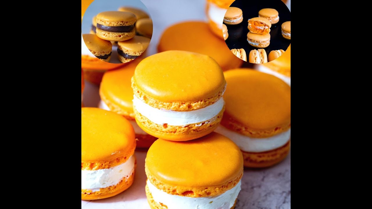 Orange  Macarons - French Macarons Recipe