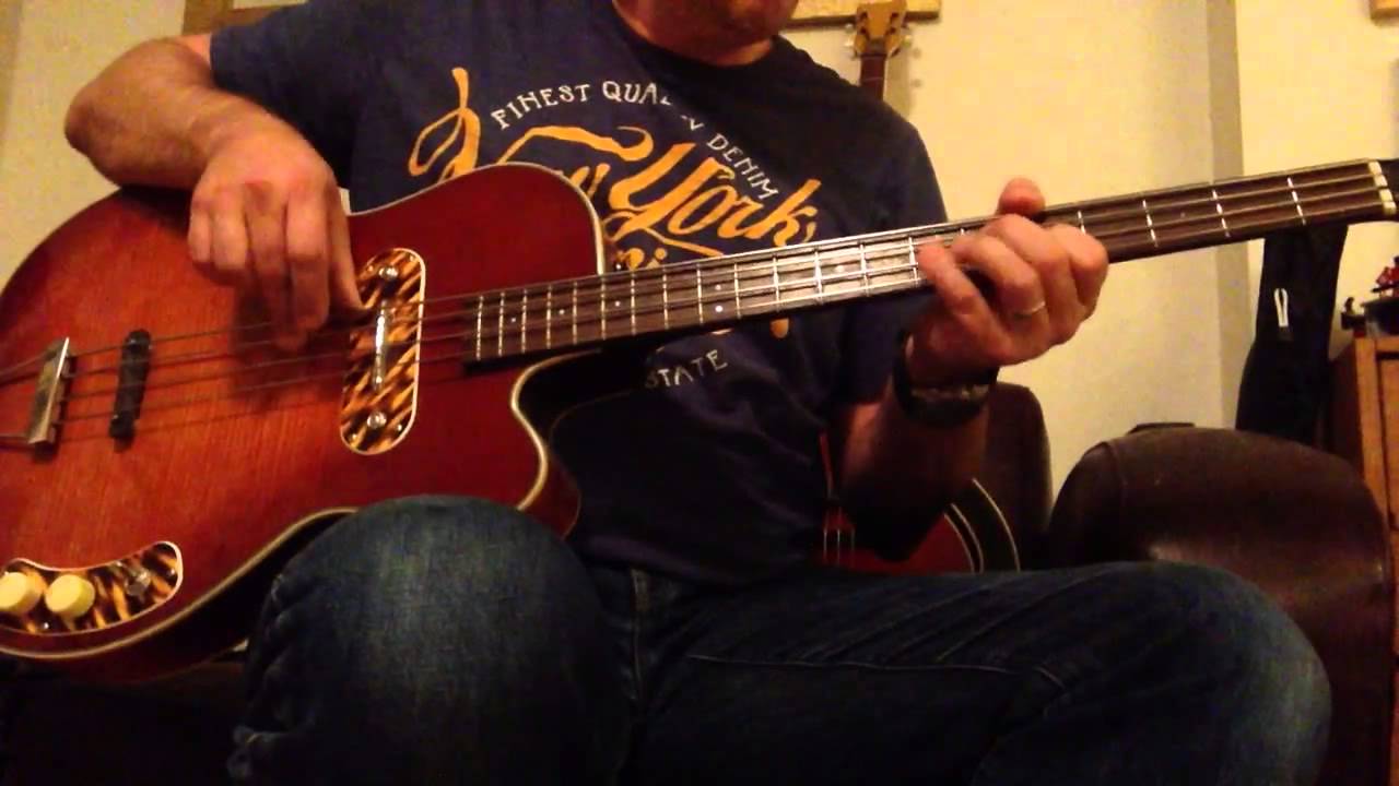 Vintage hollow body bass comparison Kay Hofner Harmony Jolana