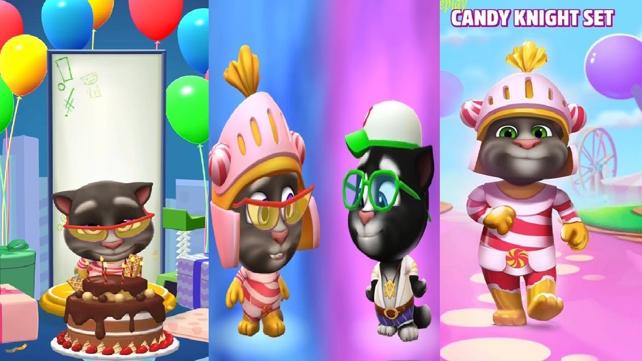 My Talking Tom 2 New Update 2025 Candy knight Set Unlocked Android iOS Gameplay HD
