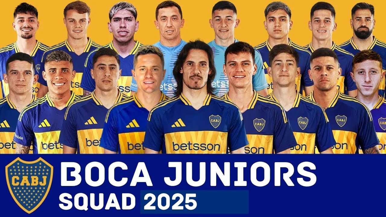 CA BOCA JUNIORS Squad For Season 2025 | Club Atlético Boca Juniors | FootWorld