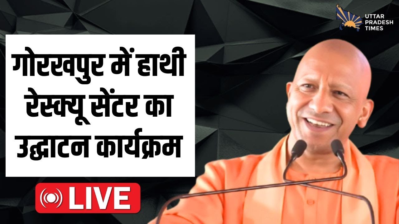 CM Yogi Speech: गोरखपुर में हाथी रेस्क्यू सेंटर का उ‌द्घाटन कार्यक्रम | Uttar Pradesh Times