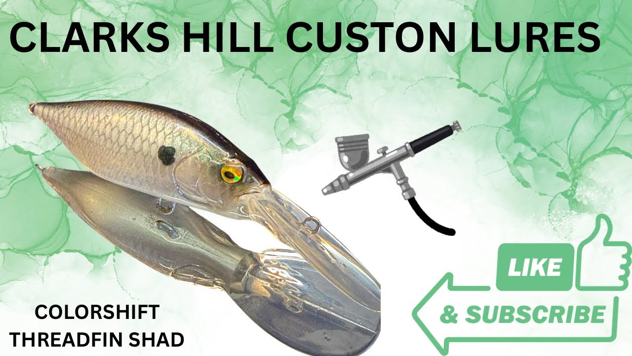 Advance Custom Lure Painting, shad patterns with Colorshift paints