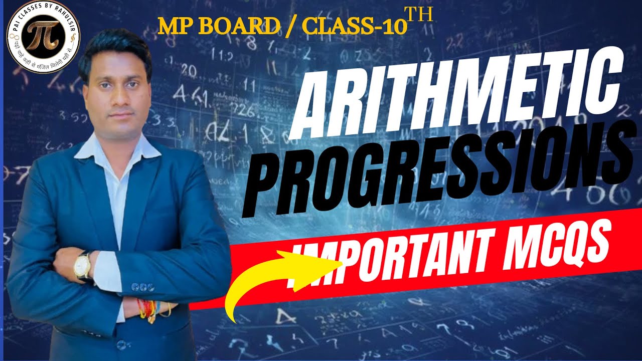 10th Class |MCQS Important Question|Arithmetic Progression Chapter-5|By PaiClasses#liveclasses