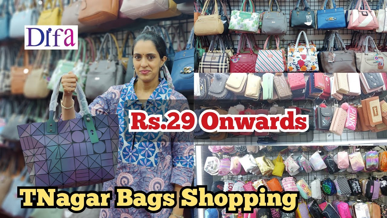 TNagar #DIFA Rs.29 Pouch, Purse, Sling Bag, Hand Bag, College bag, Office bag, Back pack,Make Up Box