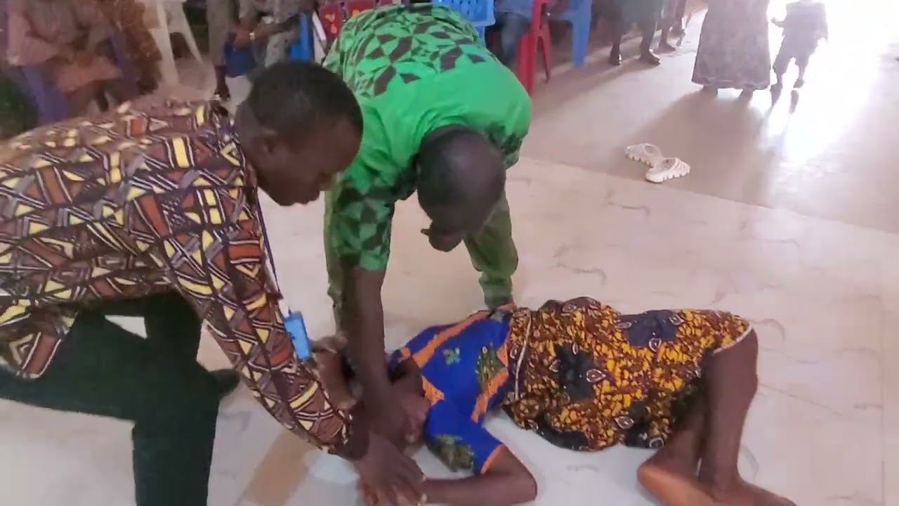 deliverance session with pastor Prince k kollie