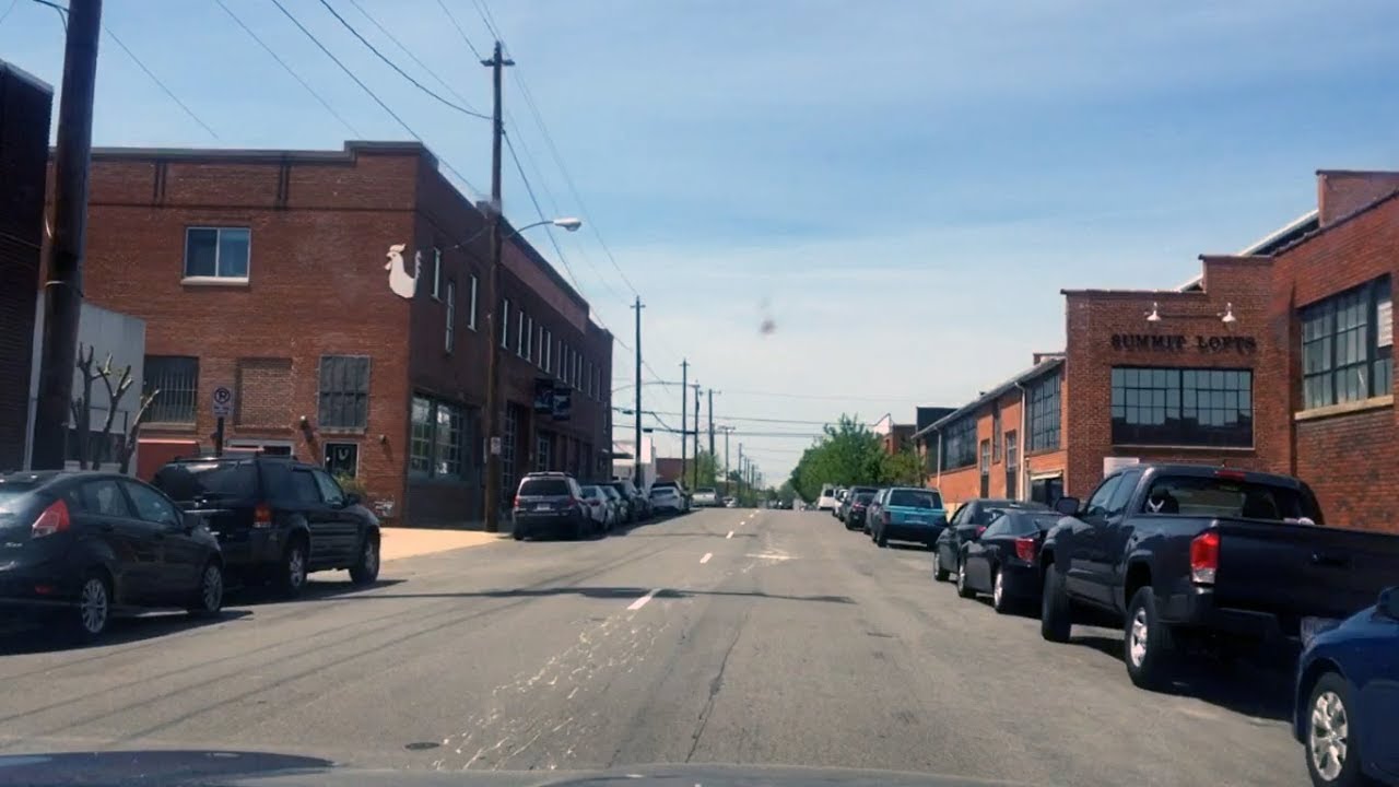 Driving in Scotts Addition and Hamilton St in Richmond Virginia