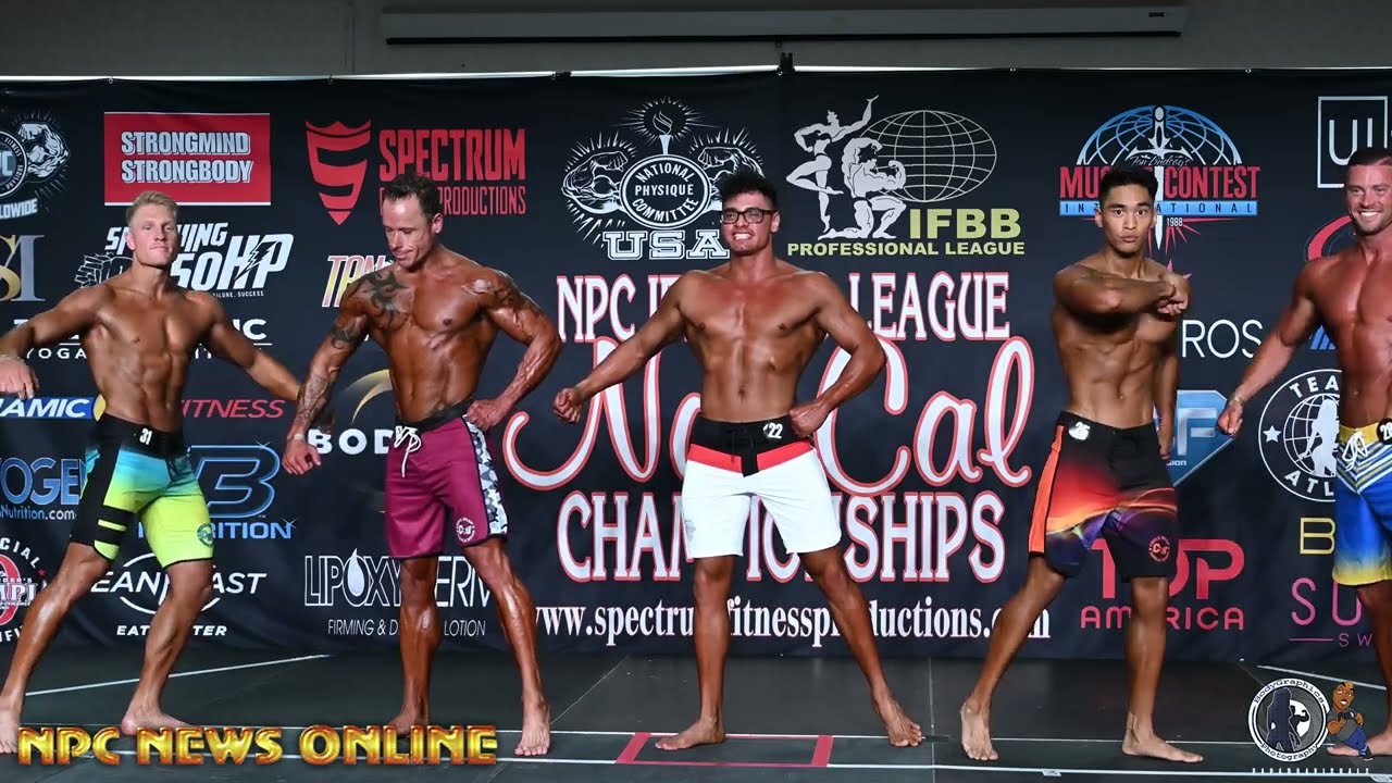 2022 NPC Nor-Cal Championships Men’s Novice Physique Overall Comparisons and Awards Presentation 4K
