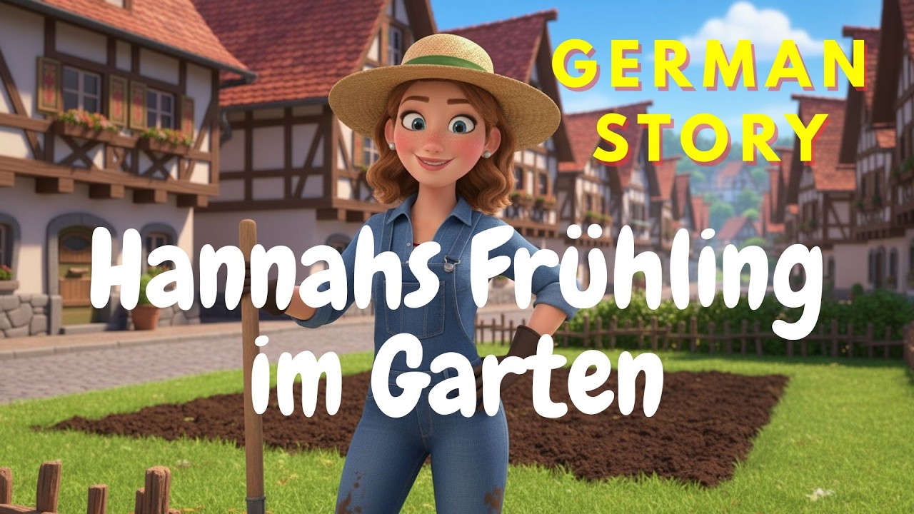 🌱  Hannahs Tagebuch: Gartenarbeit im Frühling (Садоводство весной) |Немецкая история | Уровень А1-А2