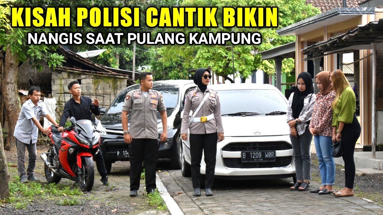 POLISI CANTIK RELA PULANG KAMPUNG DEMI SEORANG PRIA MISKIN YANG DI HINA oleh anak orang kaya sombong