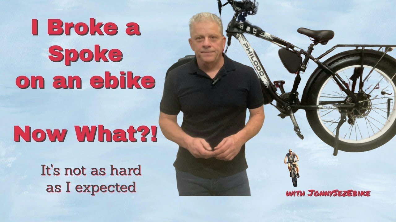 Replacing a broken spoke on an ebike.