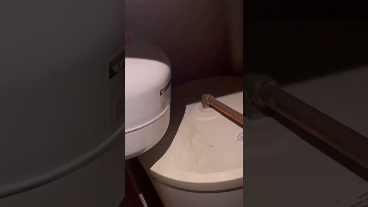 Hot water cylinder leaking due to poor installation. We had to act fast to prevent further damage!