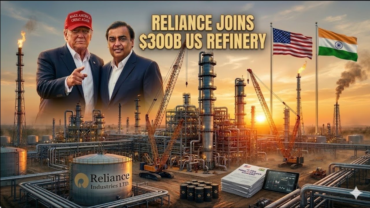 Компания Reliance присоединяется к объявленному Трампом проекту нефтеперерабатывающего завода в Т...
