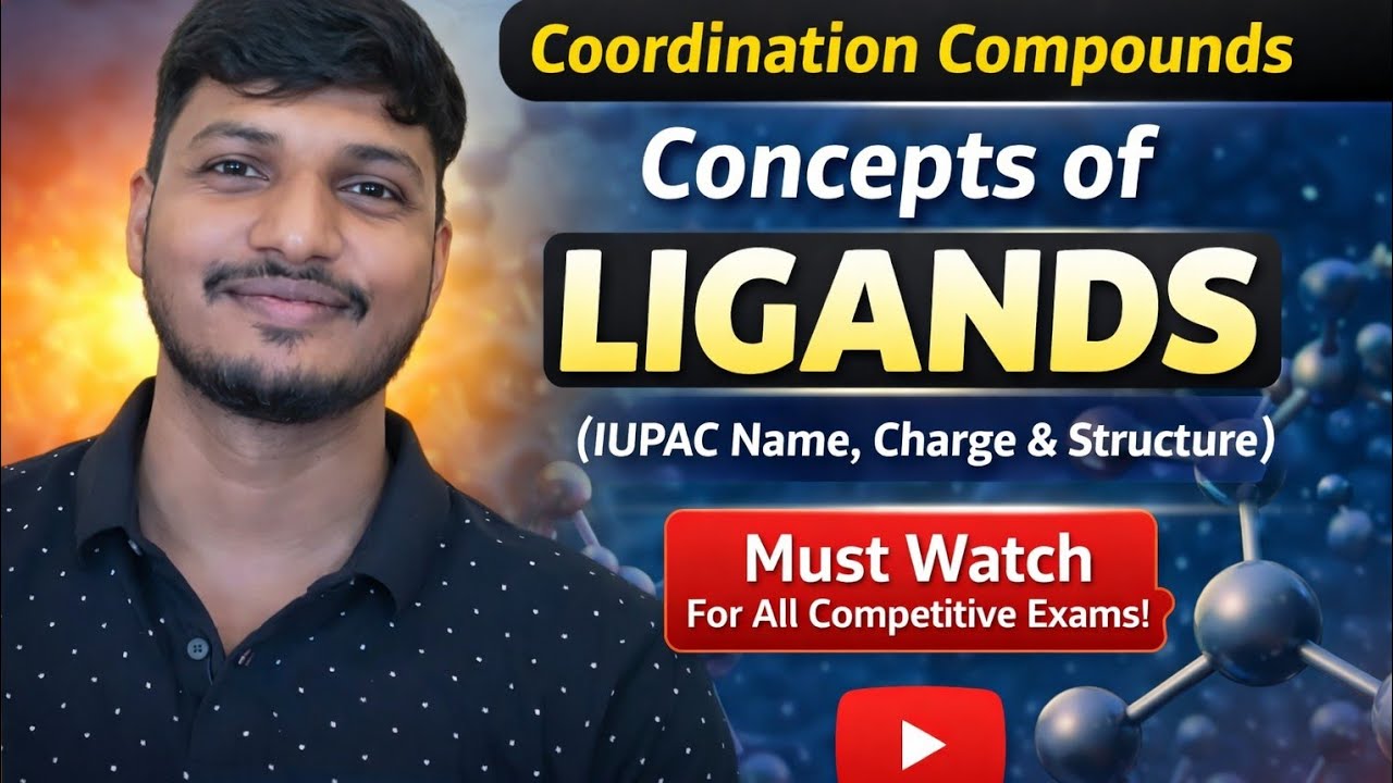 📢 CONCEPTS OF LIGANDS l ONE SHOT l COORDINATE COMPOUND 