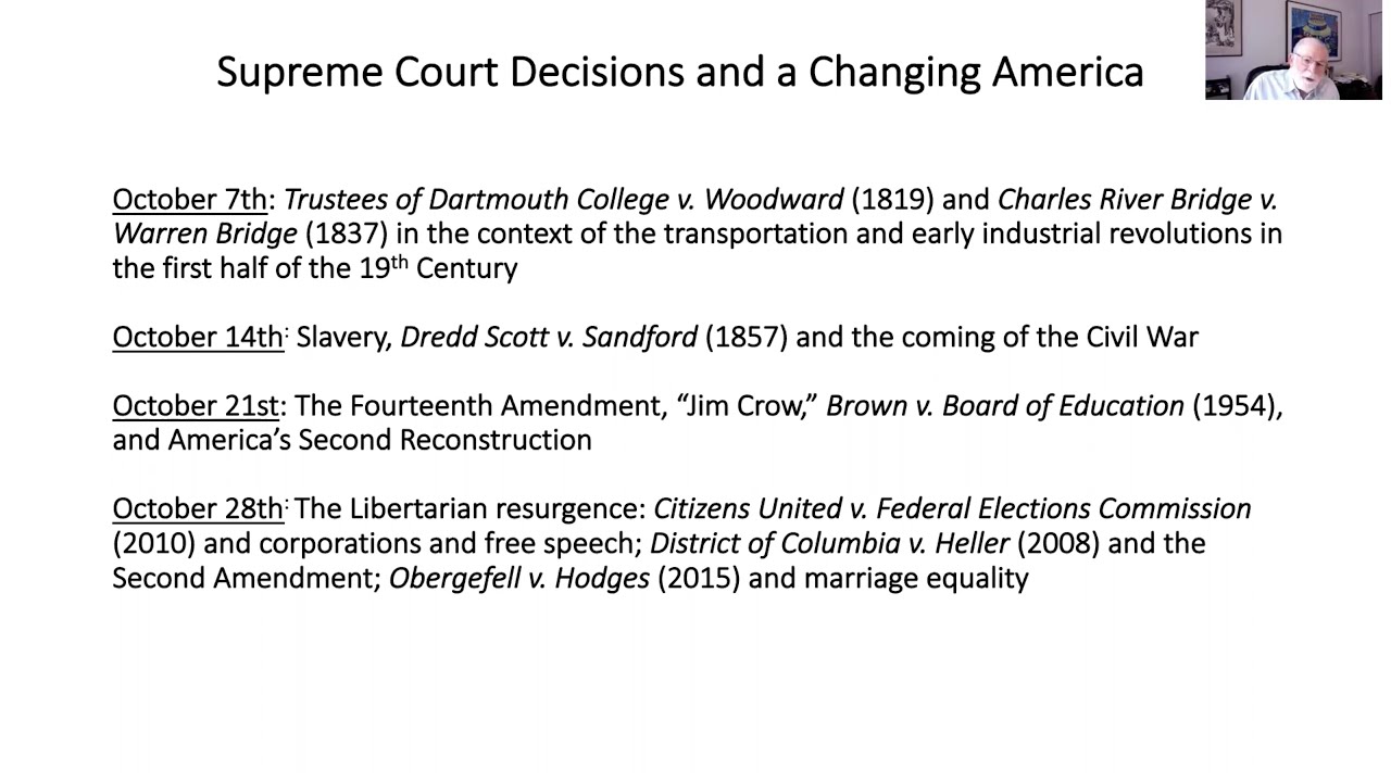 Supreme Court Decisions and a Changing America #1 2020