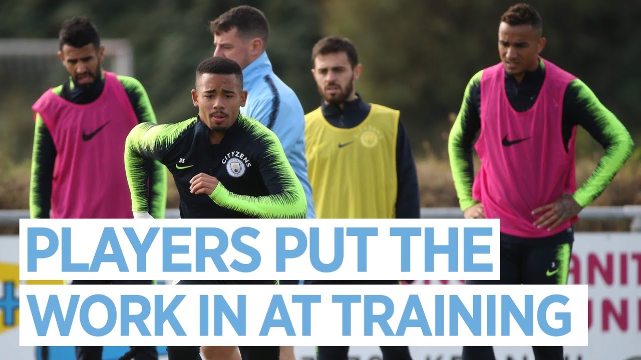 THE PLAYERS TRAIN AFTER WIN V HOFFENHEIM | MAN CITY TRAINING