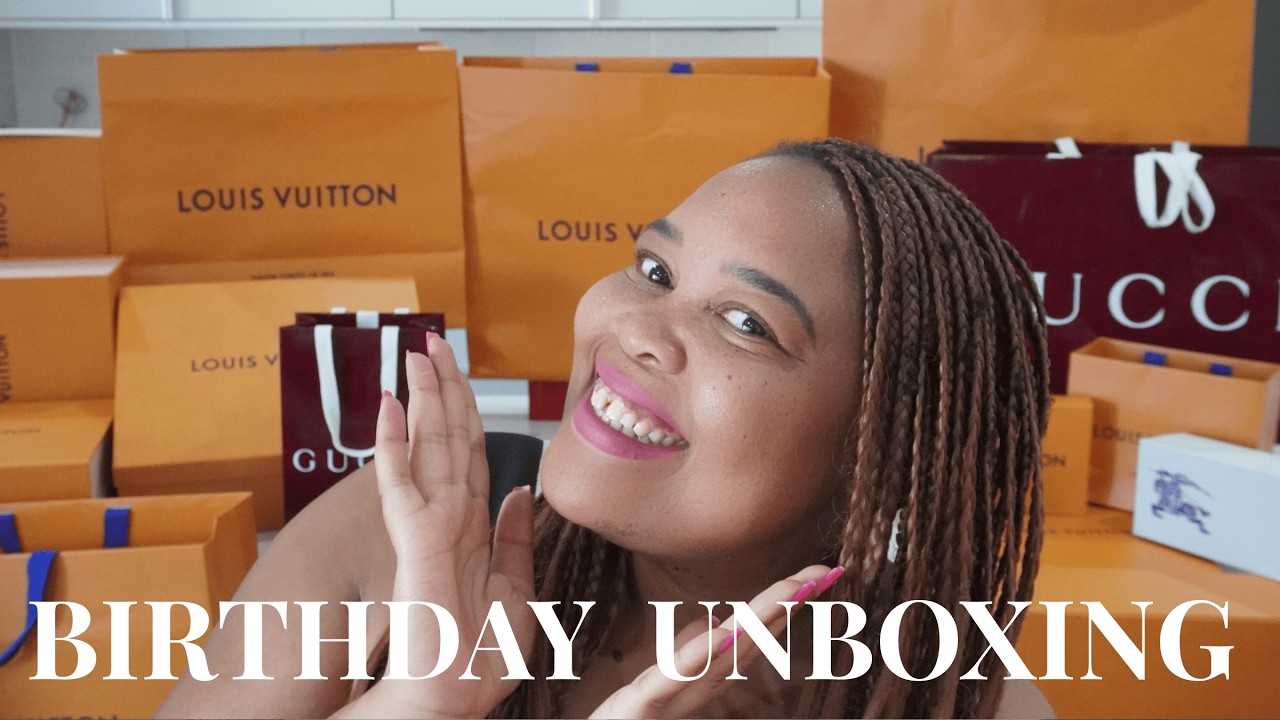 BIRTHDAY LUXURY UNBOXING | LOUIS VUITTON | GUCCI | BURBERRY