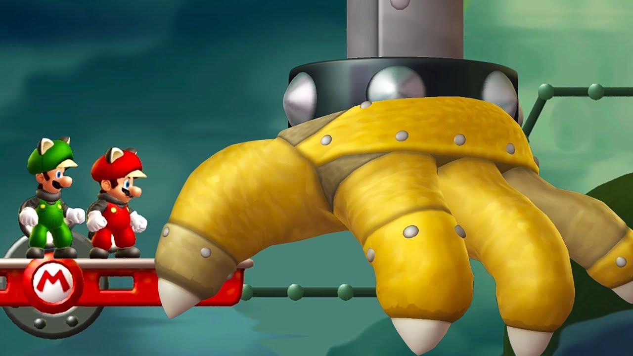 New Super Mario Bros U - All Airships (2 Player)