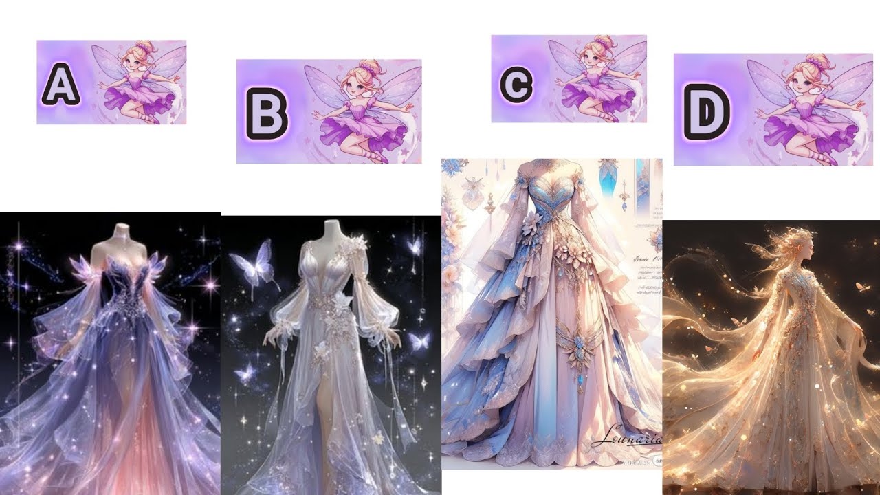 Choose your letter ✨ fairy dress 