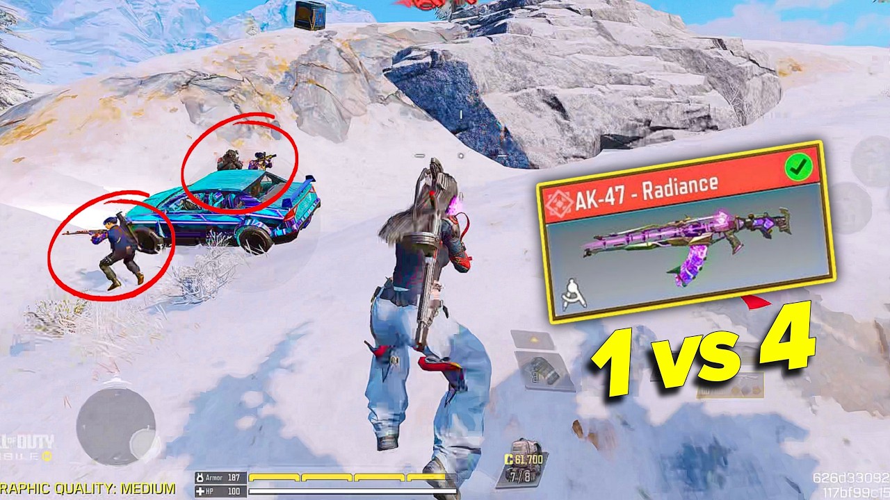 I USE ALL TIME FAVORITE AR MYTHIC AK-47 RADIANCE IN SOLO VS SQUAD CODM