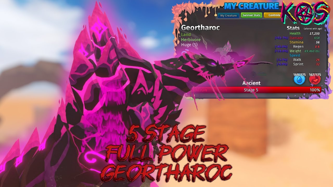 Geortharoc |  5 Stage | full power | Creatures of Sonaria